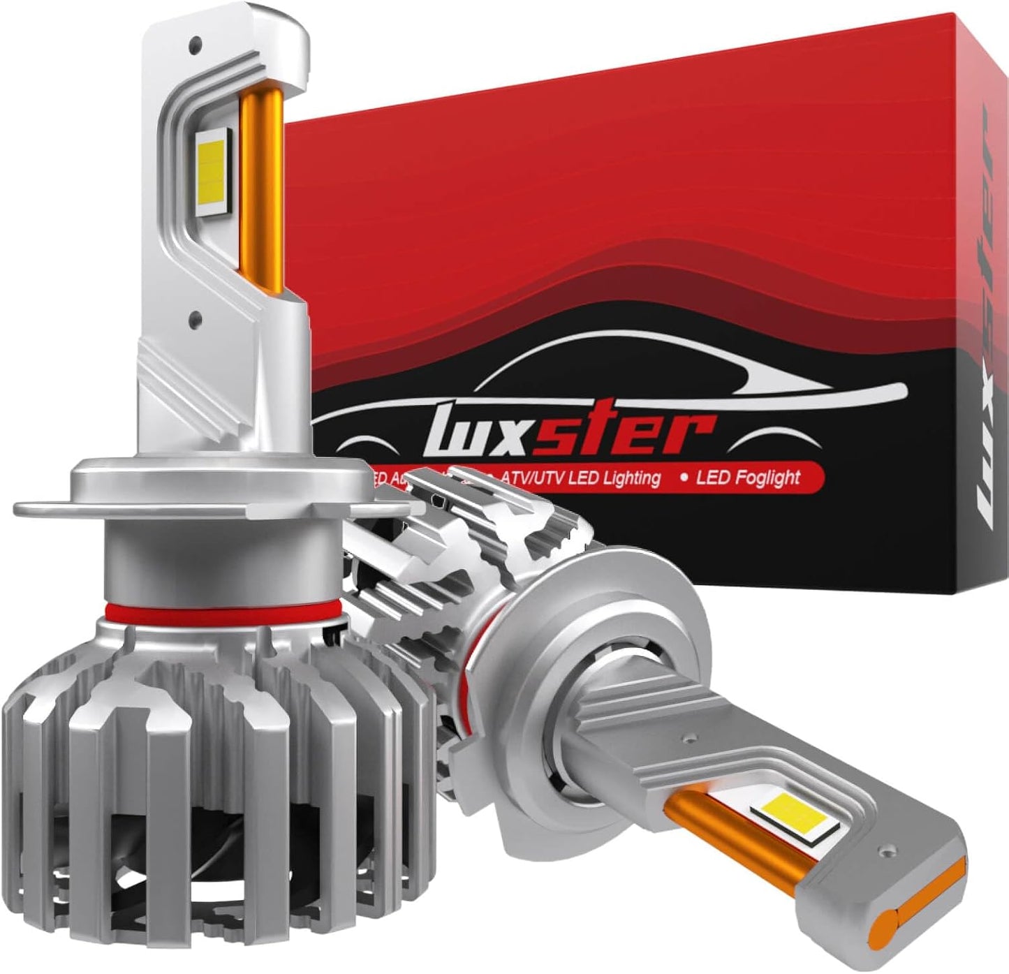 LUXSTER HolyKnight H7 30000lm 55W LED Light Bulbs, Foglight Bulbs, Super Bright, 6000K Cool White, Pack of 2