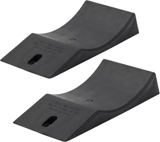 2-Pack Flat Free Tire Saver Ramp for 9-12" PU Foam Tire and Wheel, Non Flat Spots Saver Ramp, Suitable for Lawnmower, Wheelbarrow, and Trailer