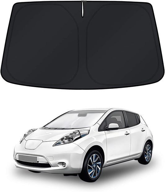 KUST Windshield Sun Shade for Nissan Leaf 2011-2017 Window Shade Sun Visor Cover Foldable Blocks UV Rays Keep Your Car Cooler
