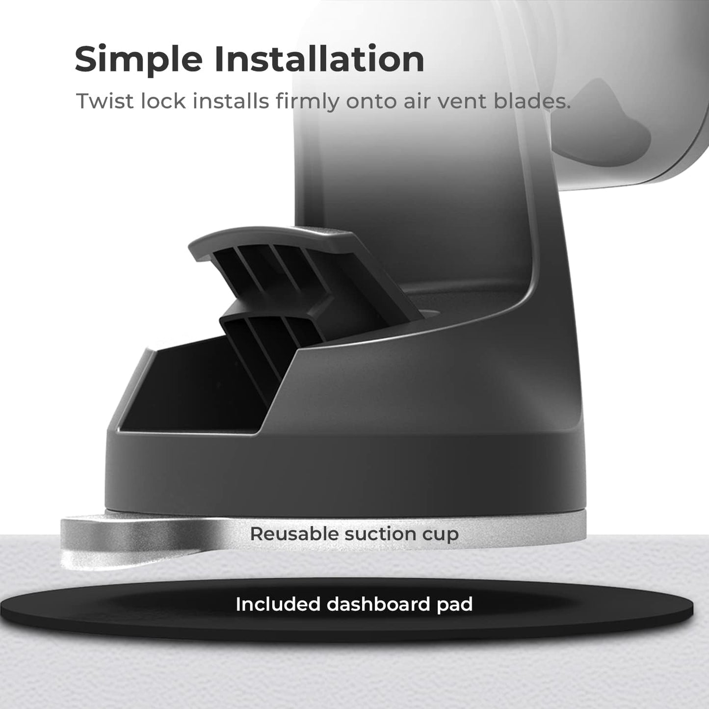 iOttie iTap 2 Magnetic Dashboard Car Mount Holder || Cradle for Samsung Galaxy S22, Google Pixel 7, Motorola Moto G, OnePlus 10, Sony Xperia & Other Android Smartphones