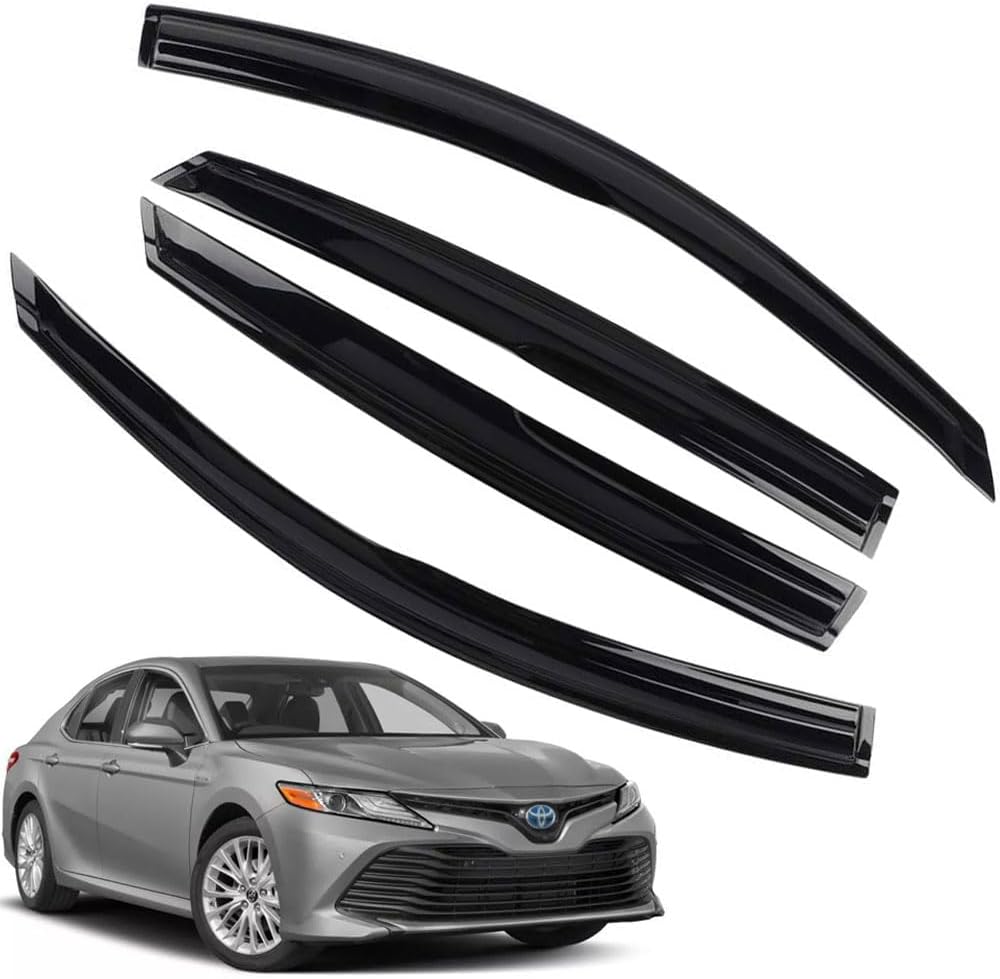 Rain Guards for Camry 2018-2023, Tape-on Side Window Deflectors for Camry, Window Visors for Toyota Cars, for Toyota Car Accessories, 4 pcs