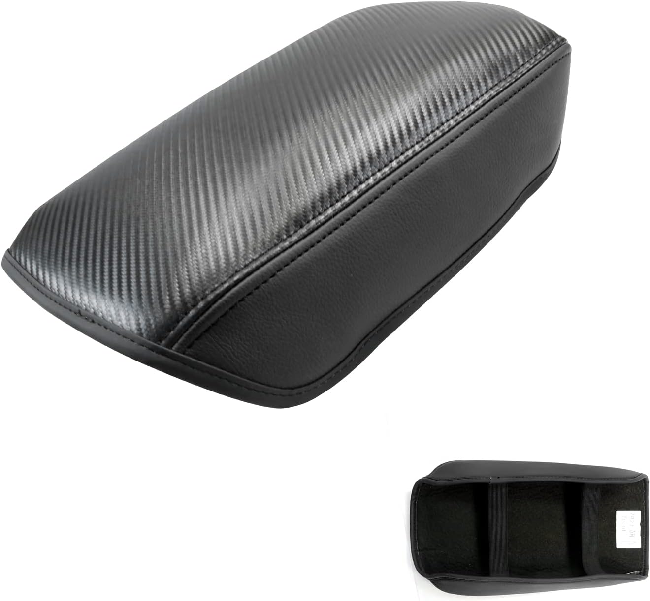 SXCY Fit for 2023 2024 Mitsubishi Outlander Armrest Cover FIT for 2022 2023 Outlander Center Console Cover for 2023 2024 Outlander Middle Console Cover for 2024 Outlander (Black Microfiber Leather)