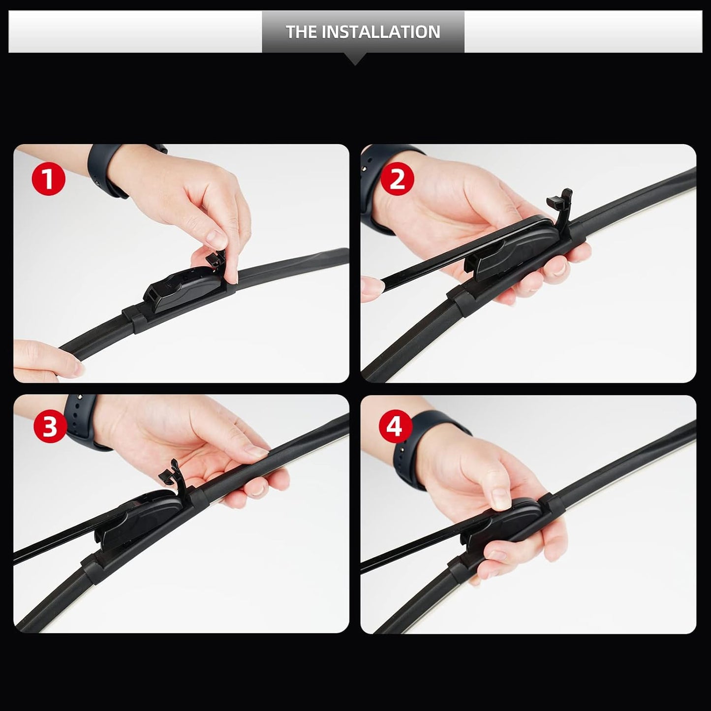 Replacement for BMW X6 2014-2019 Windshield Wiper Blades, 3 Pieces of Car Front and Rear Window Wiper Blades for BMW X6 2014 2015 2016 2017 2018 2019