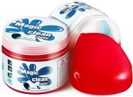 DNA MOTORING Car Cleaning Gels Auto Detailing Tools Cleaning Putty Car Interior Cleaner, Car Jelly Cleaner, Keyboard Cleaner, Car Cleaning Supplies Car Gifts for Men Women,Red, TOOLS-00254