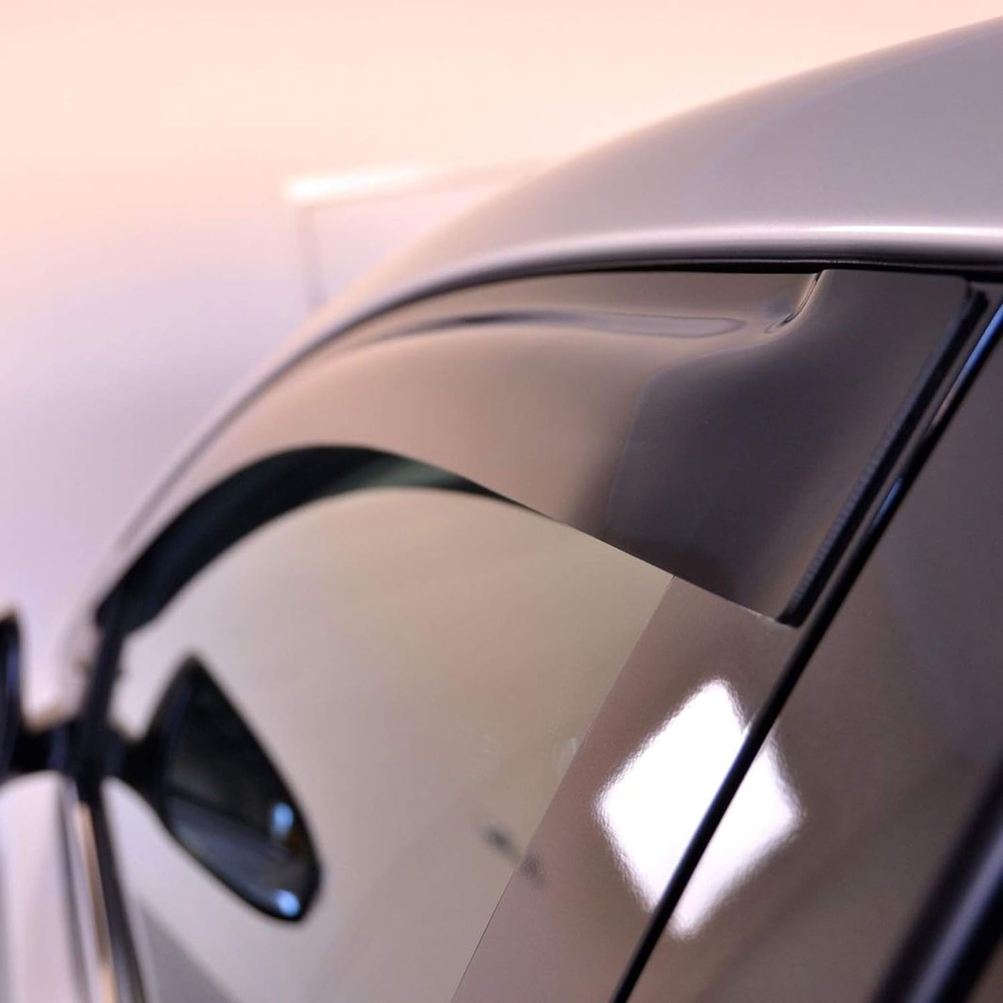 94985 Sunproof Waterproof Side Window Wind Deflector, 4pcs Protective Replacements Rain Guards Set, Window Visor fit for 2011-2018 Jetta