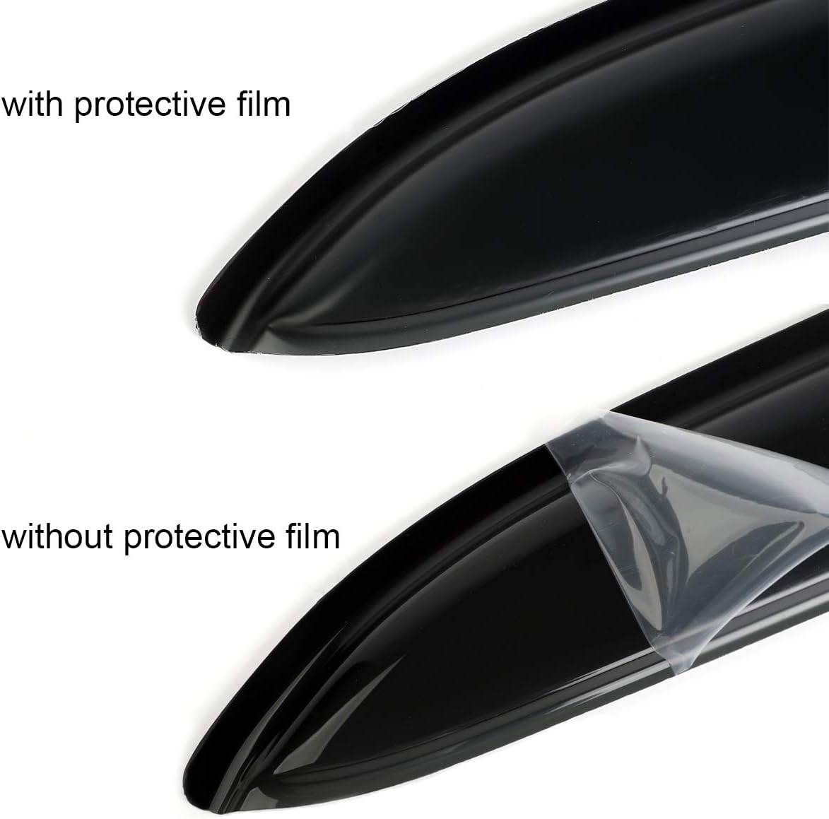 94738 Side Window Wind Deflector,4pc Outside Mount Style Nice Sun Rain Guards Set,Window Visor fit for 2004-2014 Ford F150 Super/Extended Cab Only(Not Fit 2004 Heritage)