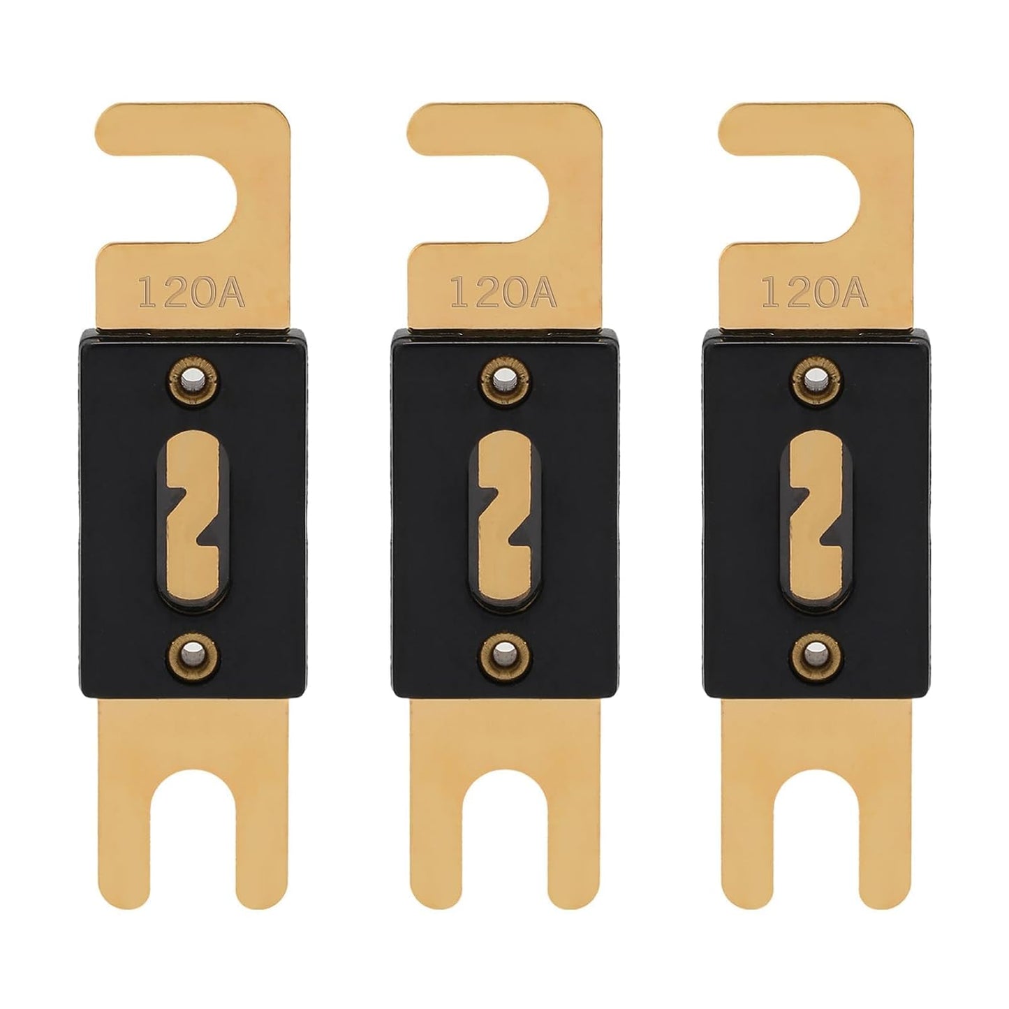 120A ANL Fuse 120 Amp Inline Blade Fuses 32V for Car Audio Inverter Automotive Stereo (Pack of 3 pcs)