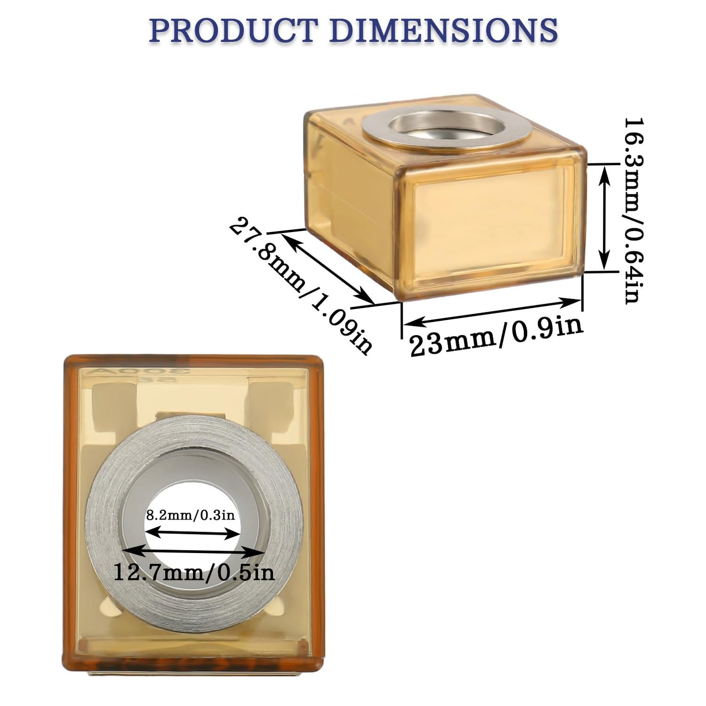 MRBF Terminal Fuse Block 175 AMP Marine Rated Battery Fuses 58V DC Max IP66 Waterproof Fuse Holder 175A