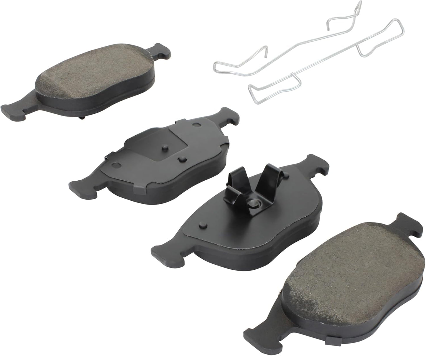 Premium Semi-Metallic Front Brake Pads (1001-0970M) Compatible with Ford Focus 2002-2004, Ford Transit Connect 2010-2013