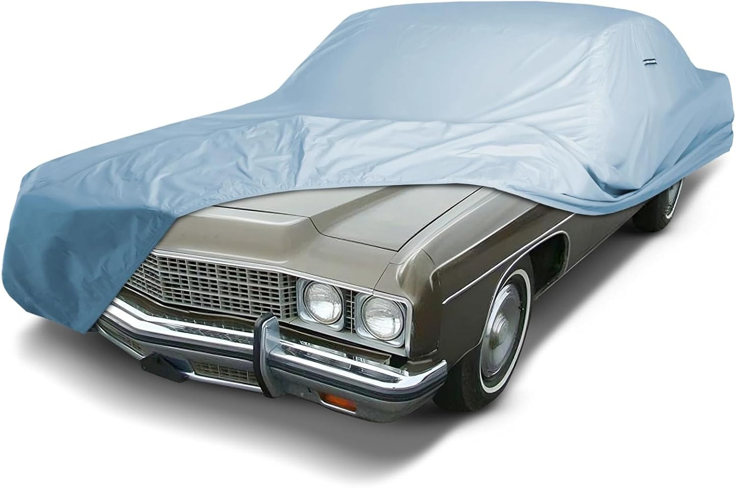 iCarCover Premium Car Cover for 1972-1975 Chevy Bel Air 4-Door Heavy Duty Waterproof All-Weather Automobiles Custom Fit Indoor Outdoor UV Snow Protection Covers with Straps and Bag