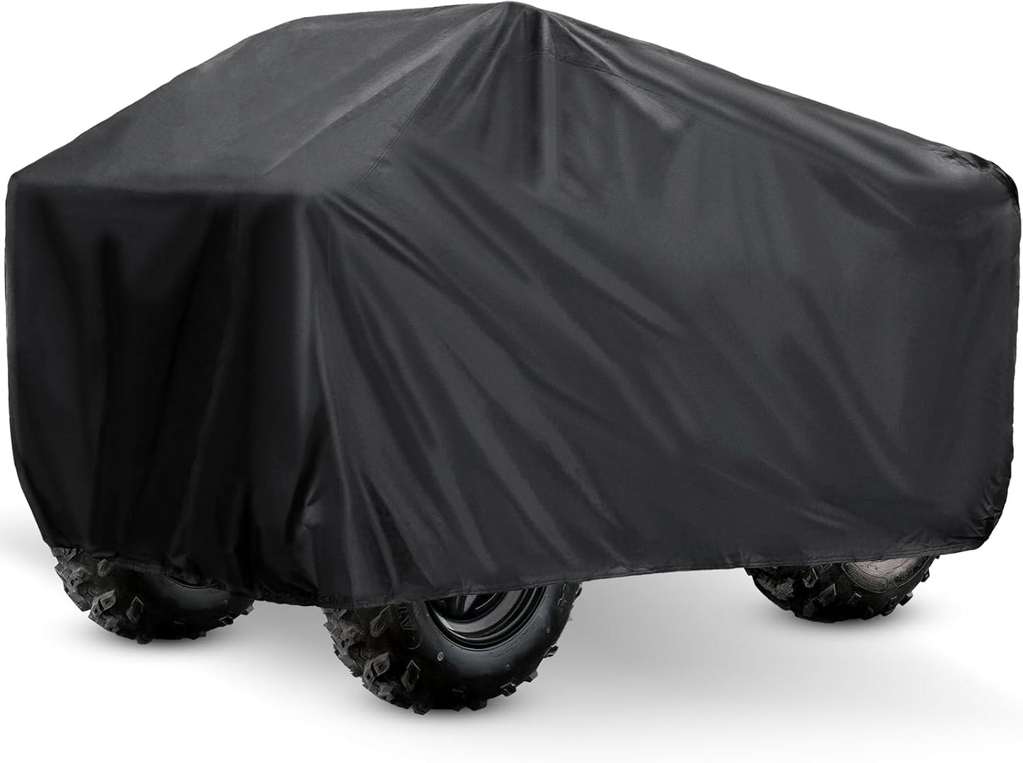 XYZCTEM Waterproof ATV Cover, Heavy Duty Black Protects 4 Wheeler from Snow Rain or Sun (Upgrade Material, 103 inch)