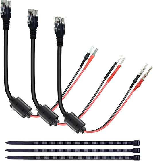 13.8" Radar Detector Hardwire Power Cord,Mirror Wire Plug Kit,for Escort Uniden Beltronics Whistler Cobra Valentine One Radar Detector Power Cord,With Magnetic Ring and Inline Fuse Holder,RJ11