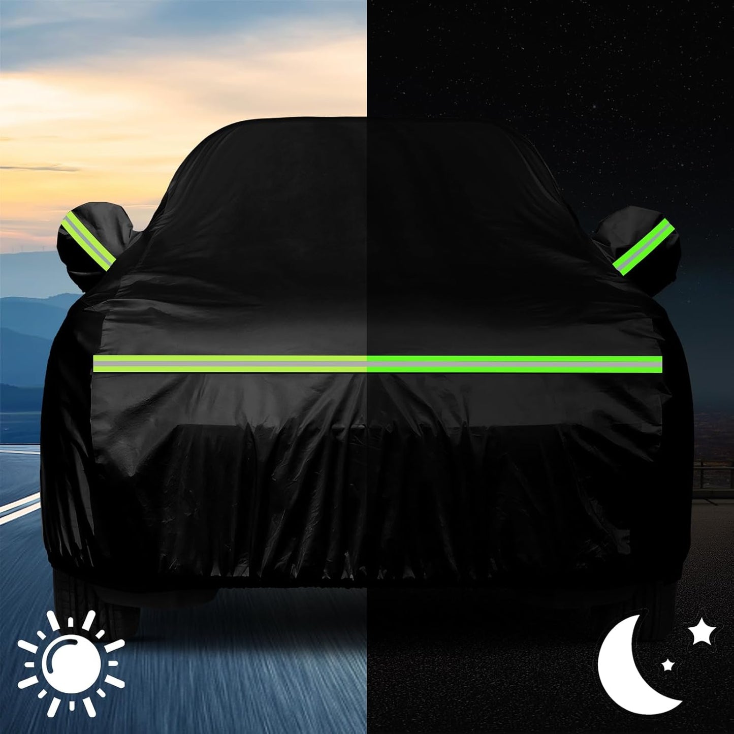 Full Car Covers for 2014-2025 Mini Cooper/Cooper S/Hardtop/Clubman/Countryman 4 Door, Car Cover Waterproof Heavy Duty All-Weather Protection with Door Zipper & Storage Bag