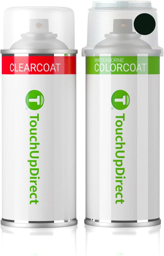 TouchUpDirect 202 Black Compatible with Toyota Exact Match Touch Up Paint Aerosol - Essential Kit