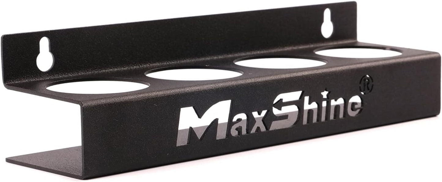 Maxshine Universal Detailing Ceramic Coating Holder - Holds 4 Bottles (50-100ml), Sturdy & Lightweight Organizer, Easy Wall Mounting, Premium Auto Detailing Accessories for Garage & Mobile Use