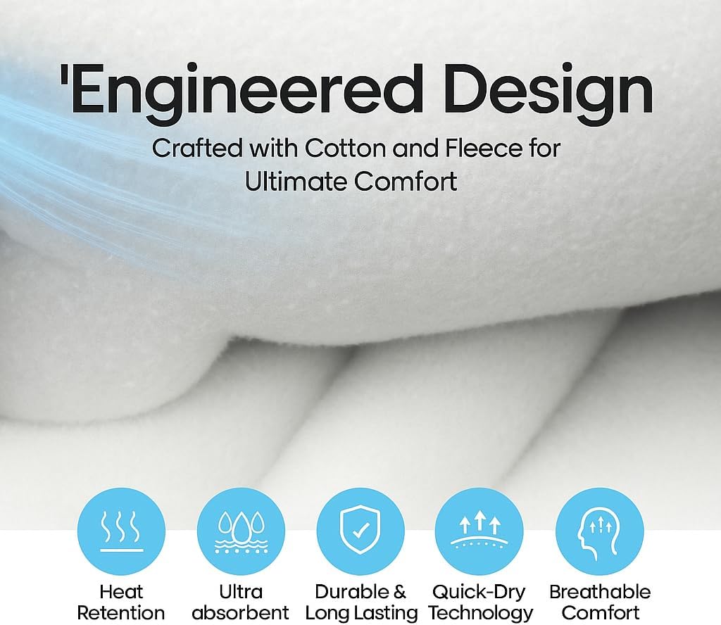 Compatible with Tesla Model Y/3 Premium Towel Car Rear Seat Cover - Breathable & Waterproof - Machine Washable, Seat Protector for Dog, Pets, Sweat from The Gym (White)