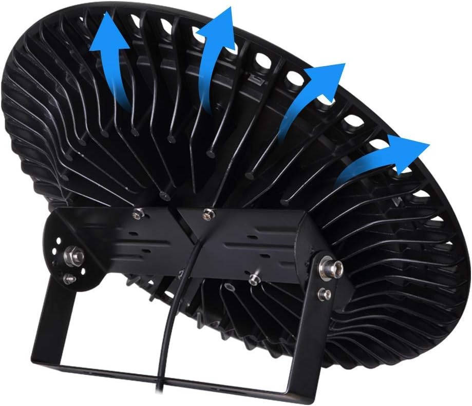 Viugreum 5 PACK 500W UFO LED High Bay Light, 50000LM 6500K Daylight White LED Warehouse Lighting, IP65 Waterproof Commercial Bay Lighting for Garage Barn Workshop Wet Location