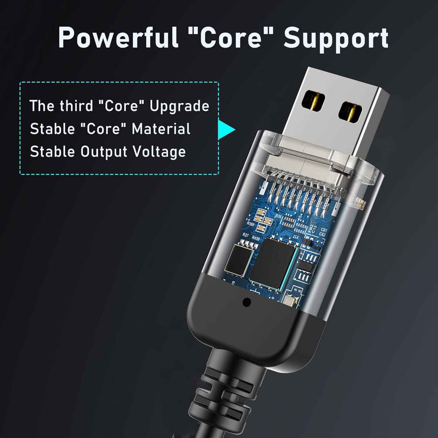 Radar Detector Cord, USB to RJ11 Cable,RJ11 Plug Power Cable,for Escort Uniden Radenso XP Beltronics Cobr Whistler Radar Detector,Replacement Power Cable for Radar Detectors (RJ11-9.84ft)