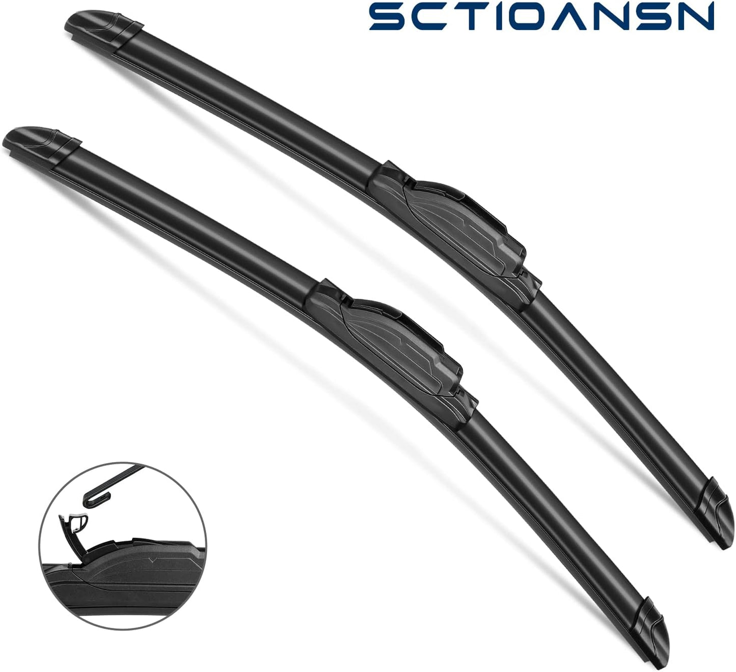 3 Wipers Set for Subaru Forester 2003 2004 2005 2006 2007 2008, Windshield Wiper Blades Original Equipment Replacement Front and Rear- 22"/19"/14B" (Pack of 3) J- HOOK