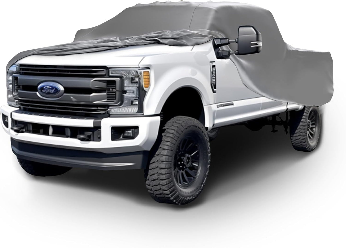 Car Covers Weatherproof Max Truck Cover & Warranty Compatible with Ford 2022-2024 F-250 SuperCab, 6.75 with Truck Bed Shell– Outdoor Cover, Prevents Theft with Cable Lock