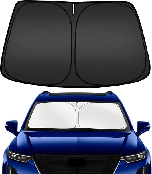 ARISMOTOR Windshield Sun Shade for Cadillac XT6 2020-2025, Custom Fit Foldable Front Window Sunshade Sun Visor Protector, Block UV Rays Keep Your Car Cooler
