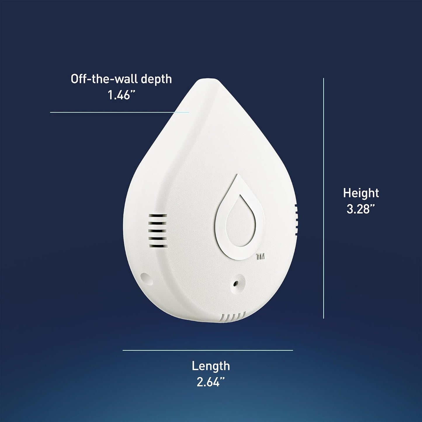 Moen Flo Smart Water Leak Detector, Drip or Flood Sensor Alarm for Home, 1-Pack, White, 920-004