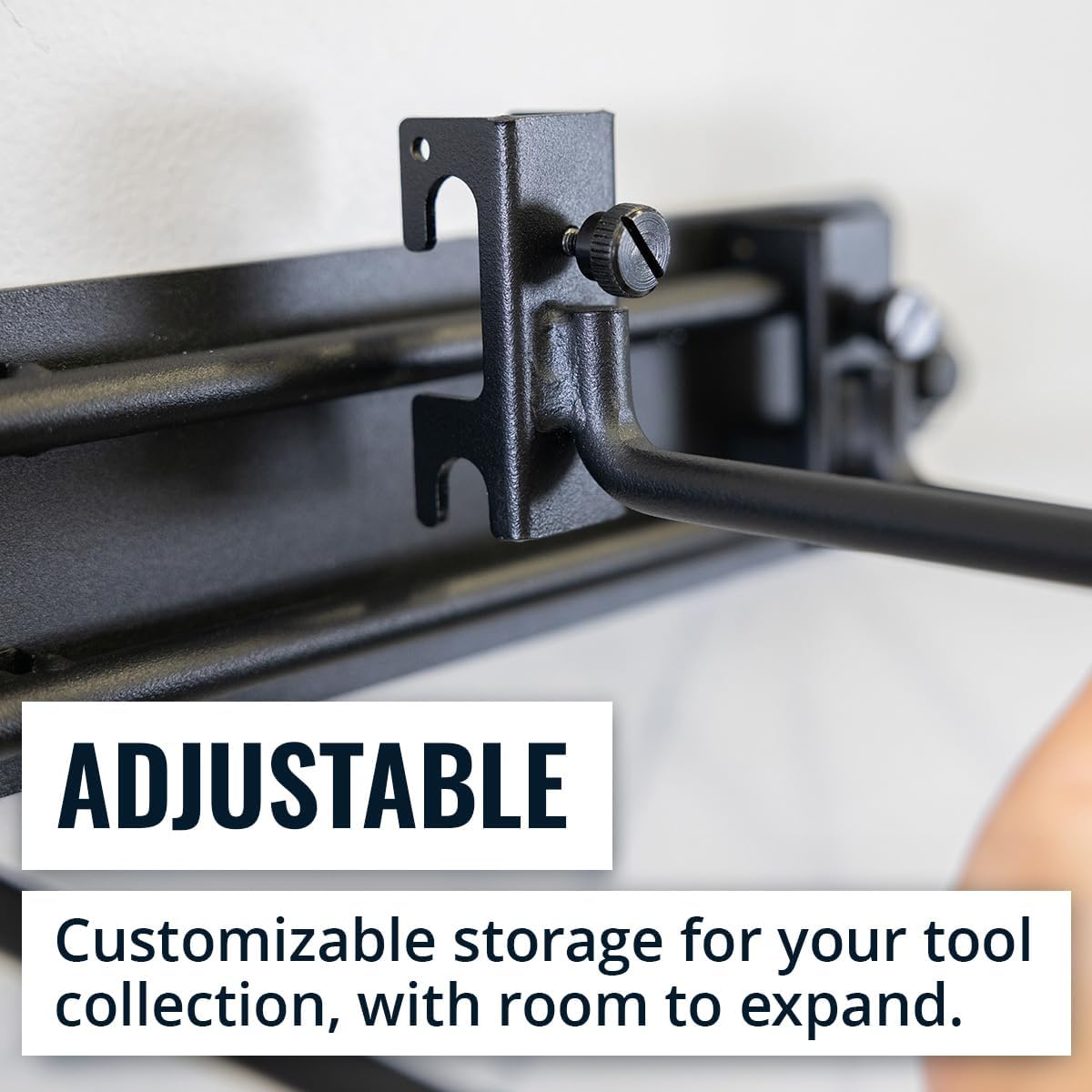 StoreYourBoard 48'' Modular Garage Tool Organizer Wall Mount – Adjustable Garden Tool Rack for Garage Organization and Storage, Heavy-Duty Steel Wall Tool Organizer, Holds 450 lbs