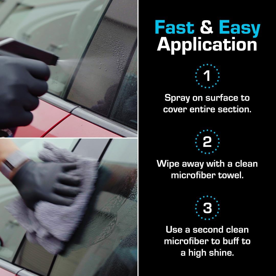 Ethos Defy - 3 in 1 Ceramic Coating - Waterless Car Wash Spray & Wax - Car Wax Rnseless Wash - Car Cleaning Supplies - Polish & Polymer Paint Sealant Protection - with Insta-Bond Technology (1 Gallon)
