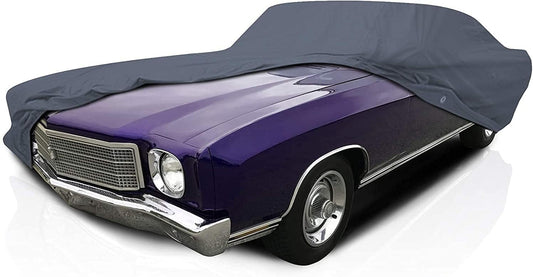 5-Layer Full Car Cover – Semi Custom Fit for Chevrolet Monte Carlo 1970-1977 Coupe 2-Door | All-Weather Protection: Dustproof, Windproof, UV-Resistant, Breathable & Durable