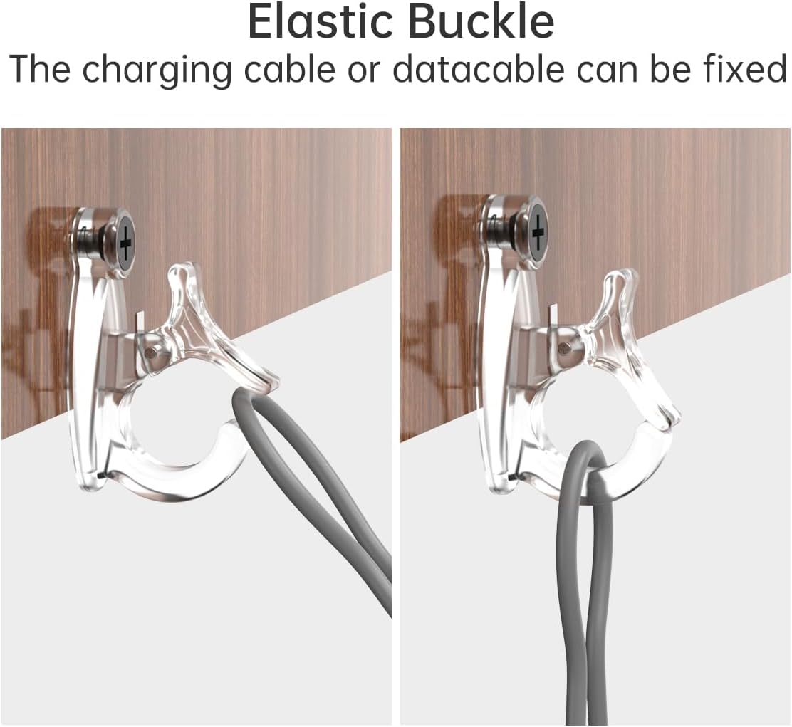 Light Hanger Hooks, Screw-in Hooks for Hanging String Lights, Wire, Plants, Wind Chimes - Plastic, Clear, 20 Pack