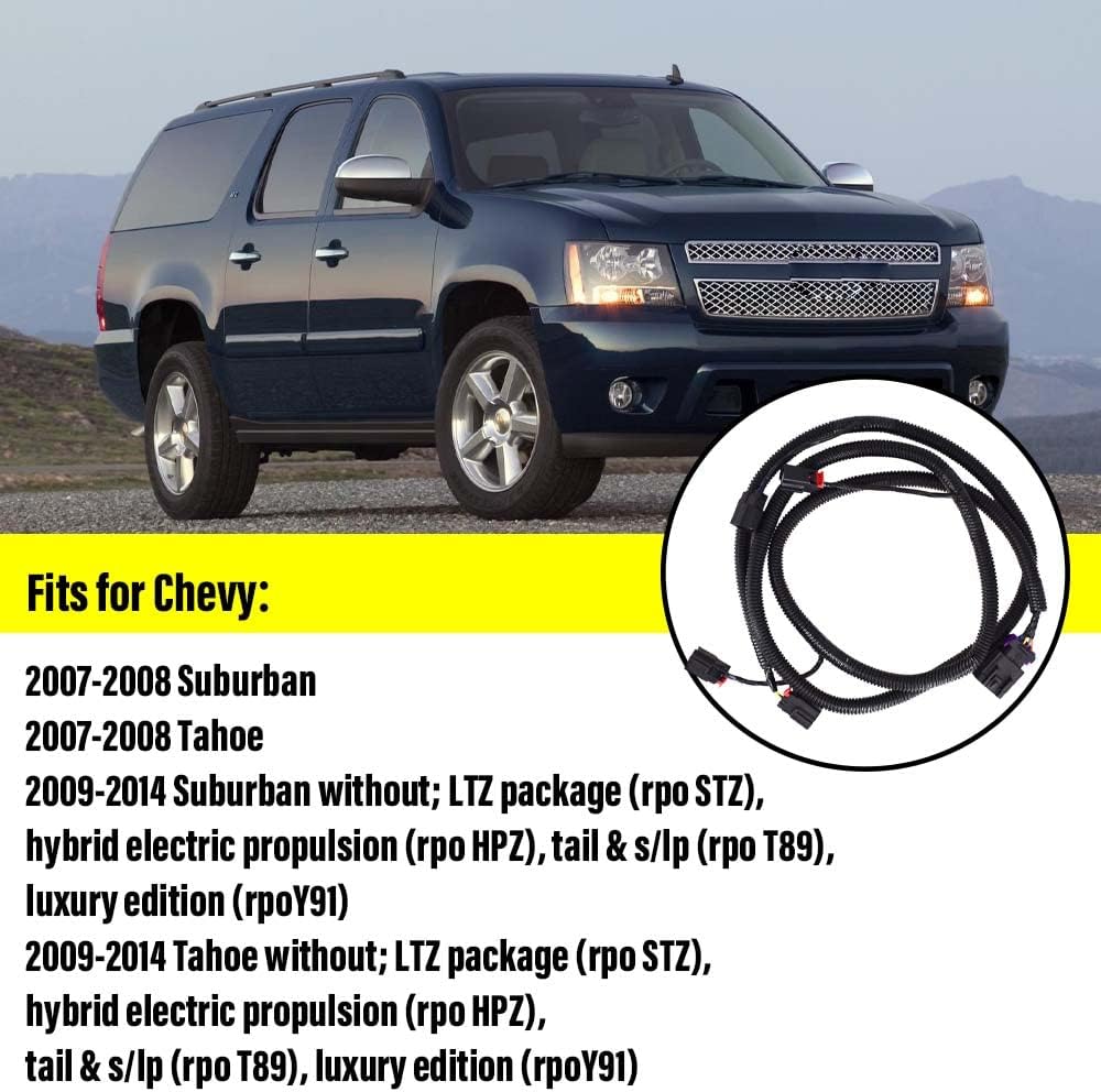 Rear Back Up Sensor Wire Harness Fits for Chevy Suburban Tahoe GMC Yukon Replaces 22899761