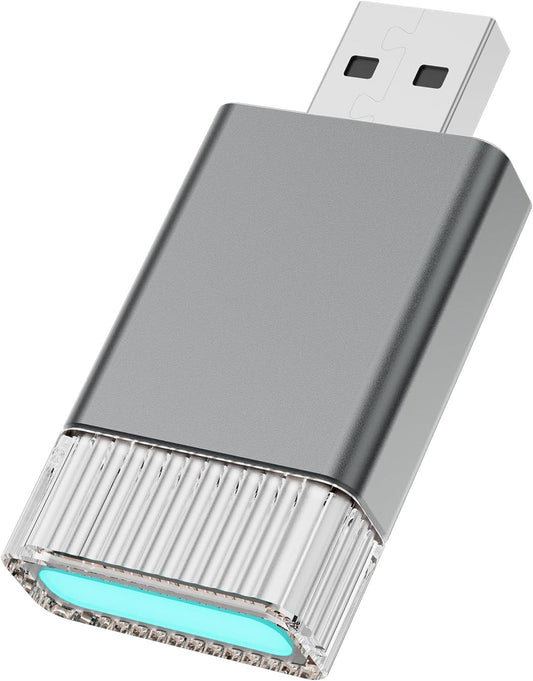 2in1 Mini Wireless Carplay Adapter for Apple iPhone & Android Auto,Plug in Auto Play Wired to Wireless Small Dongle,Bluetooth Car Adapter for Cars 2016+,iPhone iOS10/Android 11,Grey02