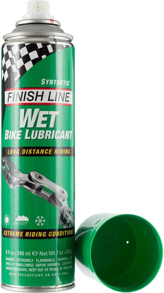 Finish Line WET Bicycle Chain Lube 2oz Drip Squeeze Bottle