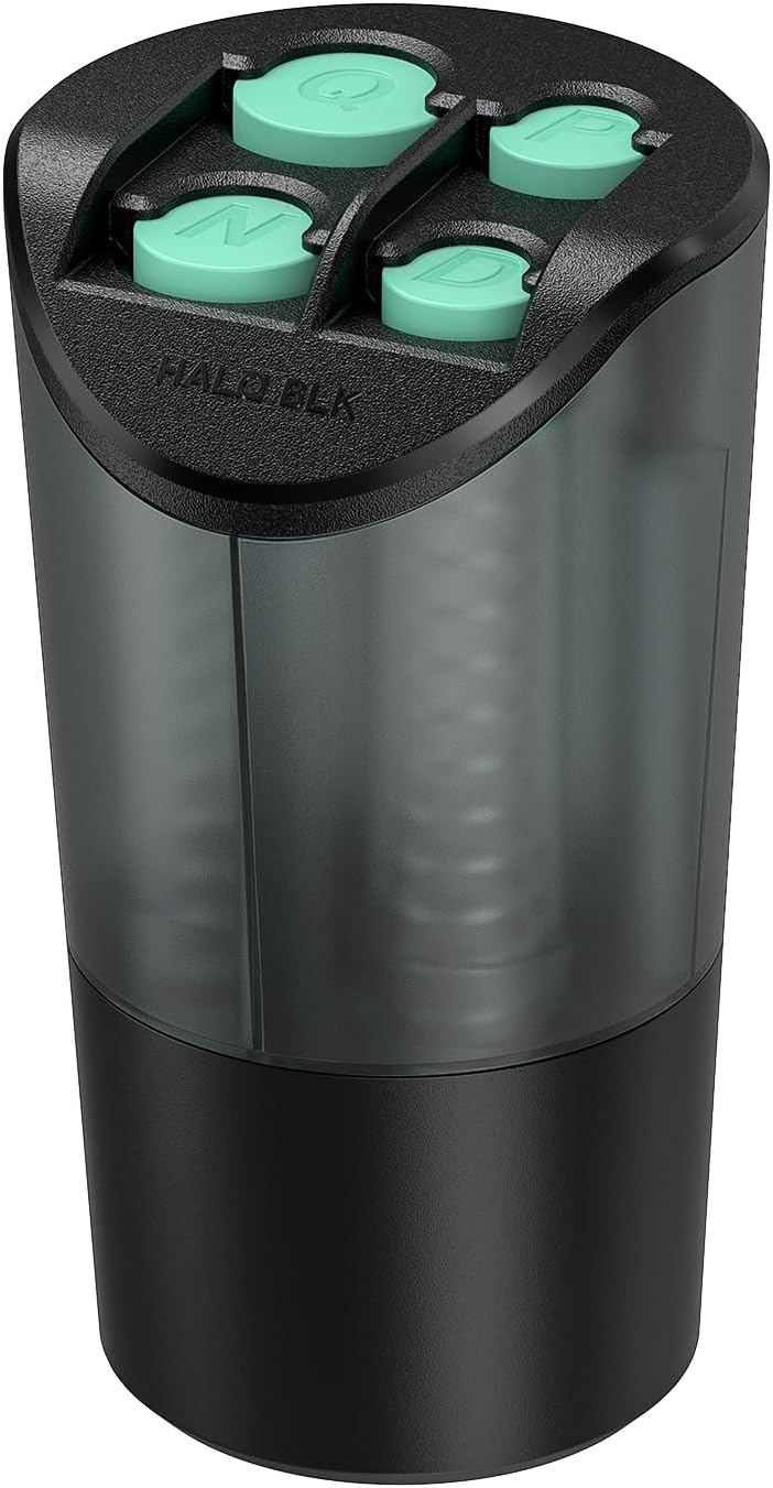 HALOBLK Large Capacity Coin Holder for Car Change Organizer, Compatible with Most Vehicles & Trucks, Black-2Pack