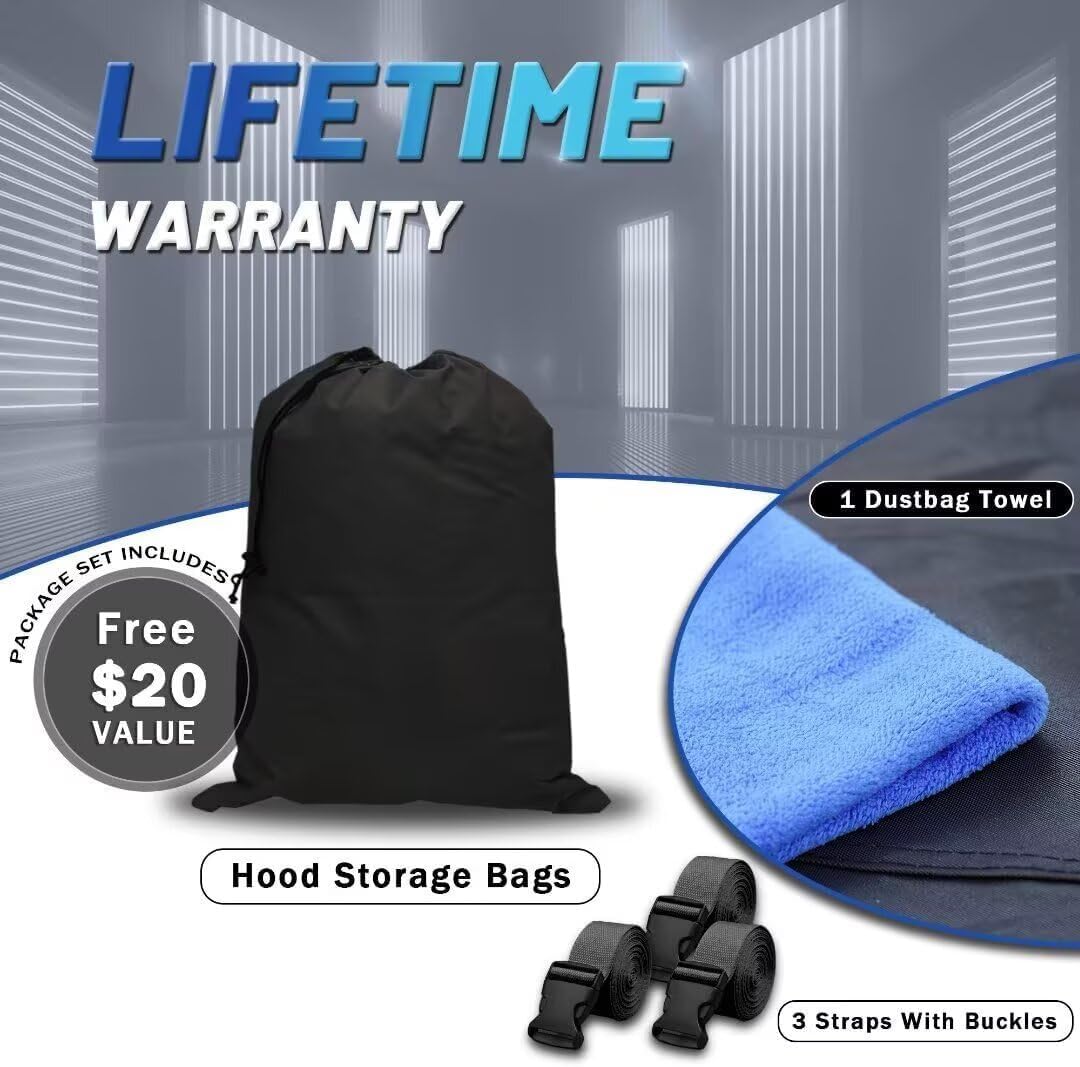 Toyota Tundra Truck Cover Custom Fit 2021-2026 Double Cab/CrewMax Cab Short Bed(5.5'-6.5') with Door Zipper, 10 Layers Pickup Truck Cover Waterproof All Weather, Car Tarp for Wind Dust Sun Protector.