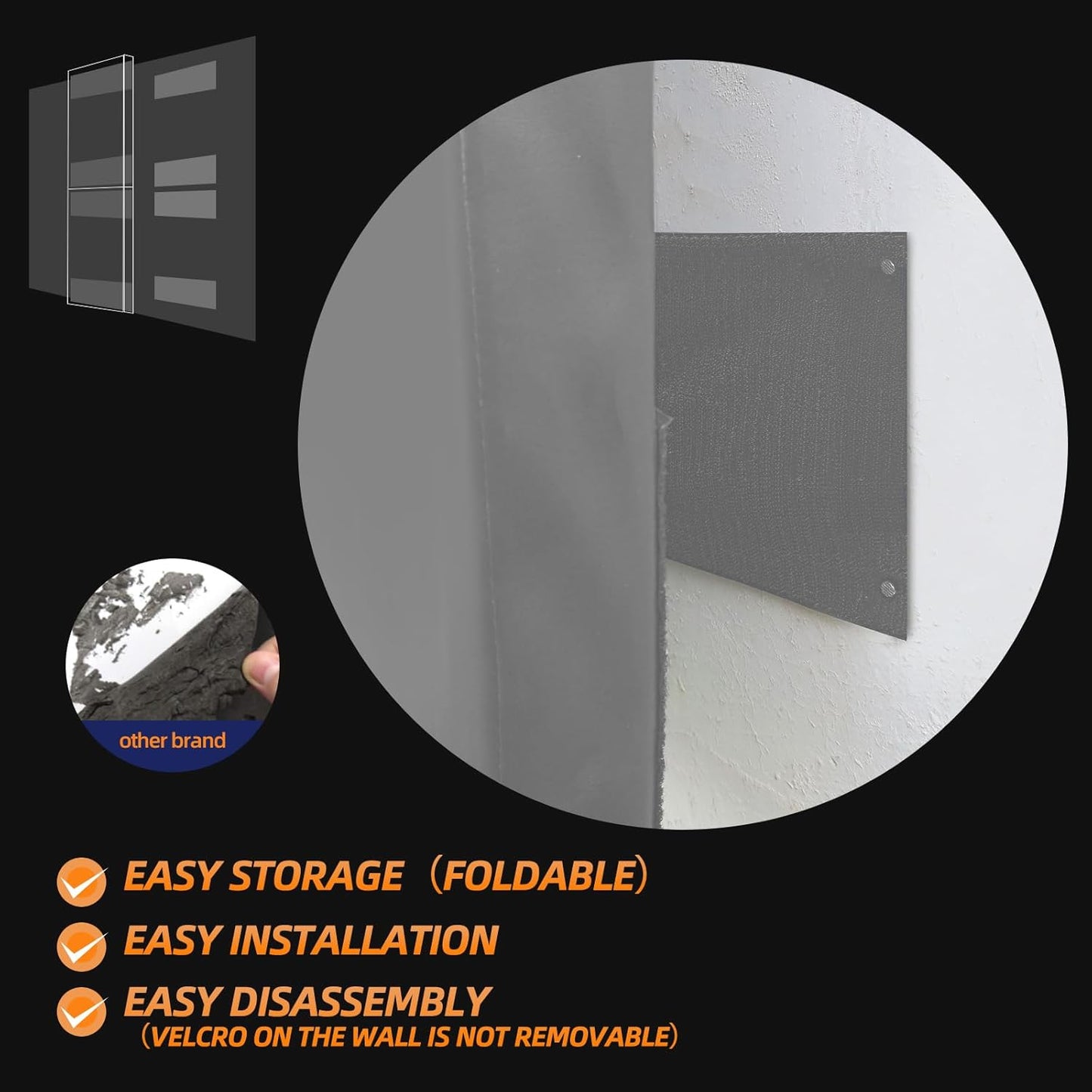 PROGOAL 2"/4" Thick Foam Protection Wall Pad，Gym Basketball-Court Protectors，Durable Waterproof Padding for Wall-Mounted Basketball Hoops(60" L x 20" W)…