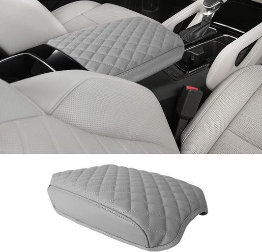 sportuli Center Console Cover Anti-Scratch Leather Armrest Cushion Compatible with 2020 2021 2022 2023 2024 Kia Telluride accessories (Gray)