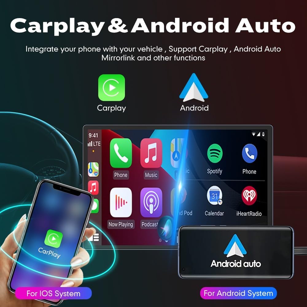 Kunfine Car CarPlay Android Auto Navigation Stereo GPS Radio Camera Display 13.1" QLED Touchscreen Headunit Tablet Media Player for Peugeot 301 2013-2022, if Applicable Octa Core 6G+128G Matte Black