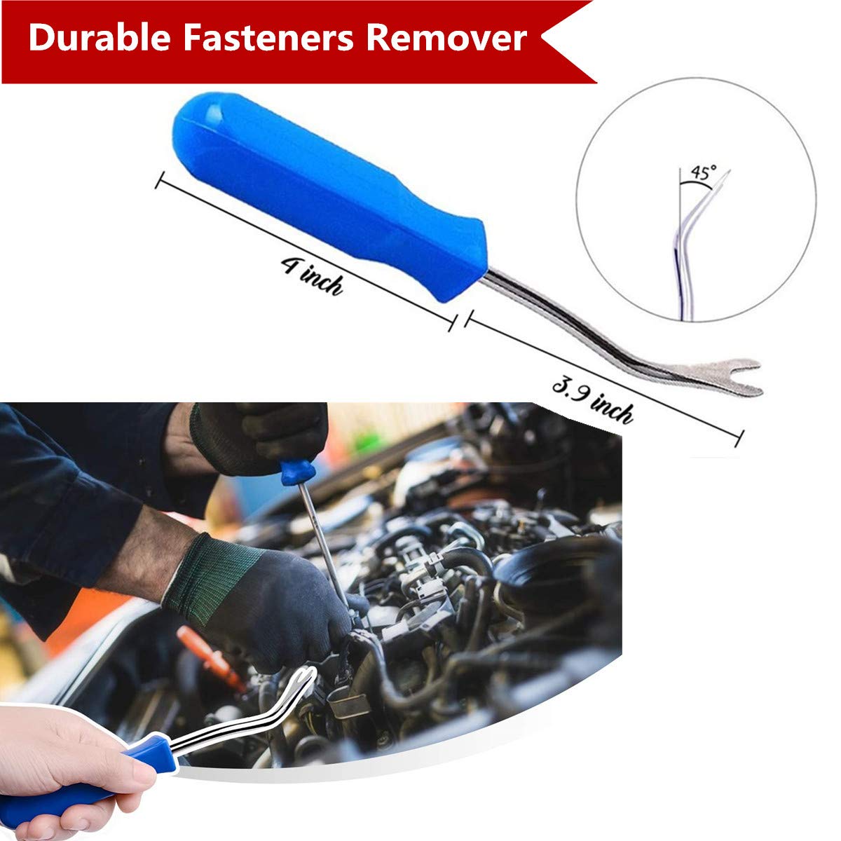 Car Push Retainer Clips 750pcs with 16 Popular Push Pins for Auto Parts - Sizes - Blue Fastener Remover Tool for Toyota, GM, Ford, Honda, Acura, Chrysler
