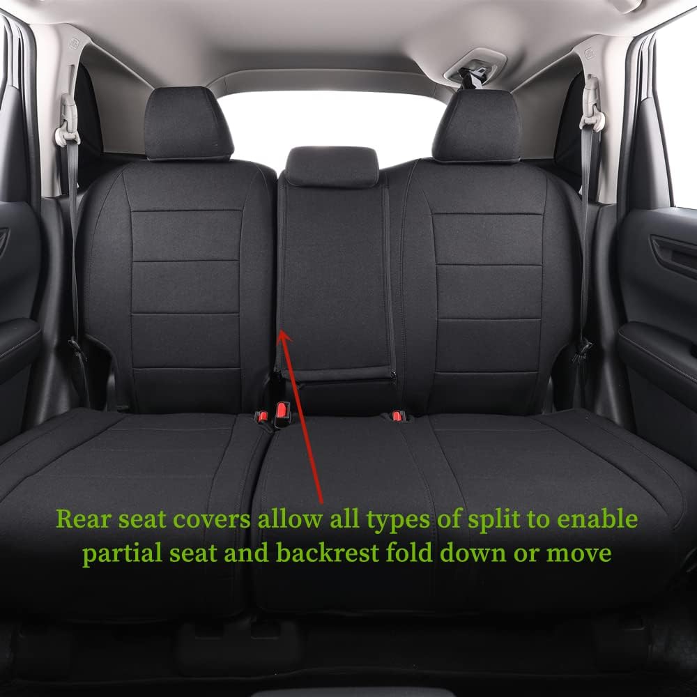 coverdream Custom Seat Covers Compatible with Select Honda CRV 2012 2013 2014 Models (Black,Full Set)