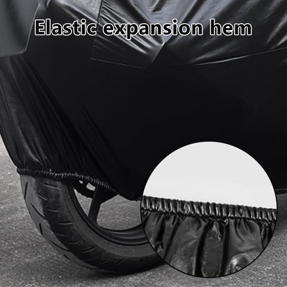 Motorcycle Cover Soft Stretch Waterproof Motor Cover Dustproof Durable Motorbike Cover for Indoor and Outdoor, 96 inches