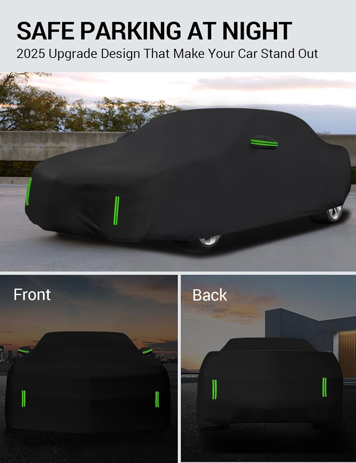 Proadsy 2025 Upgrade Car Cover Custom Fit for 2021-2025 Kia K5, Waterproof All Weather for Automobiles, Full Exterior Cover Rain Snow Sun Protector Indoor Outdoor Car Cover