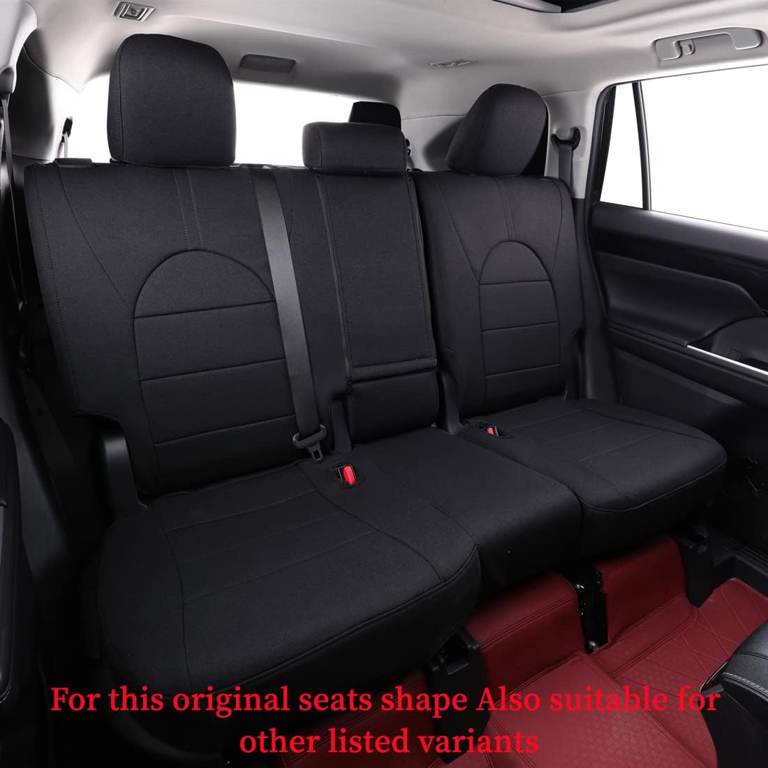 coverdream Custom Seat Covers Compatible with Select Toyota Camry Hybrid XLE,Hybrid XSE 2018 2019 2020 2021 2022 2023 Models (Black,Full Set)