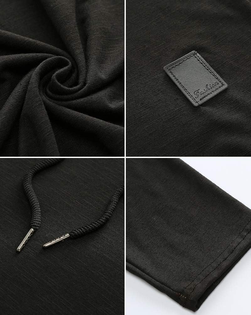 Lexiart Mens Fashion Athletic Hoodies Sport Sweatshirt Solid Color Fleece Pullover