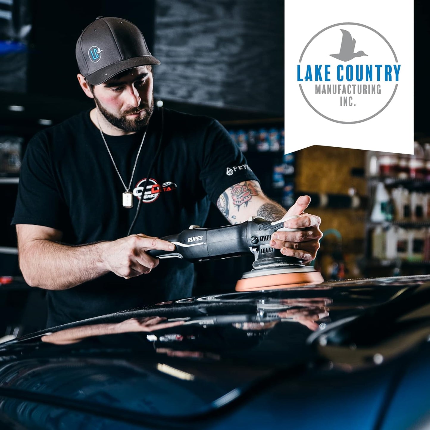 5.5" HDO Microfiber Cutting Pad (2-Pack) – Lake Country Manufacturing – for Random Orbital Polishers – Fits 5" Backing Plate