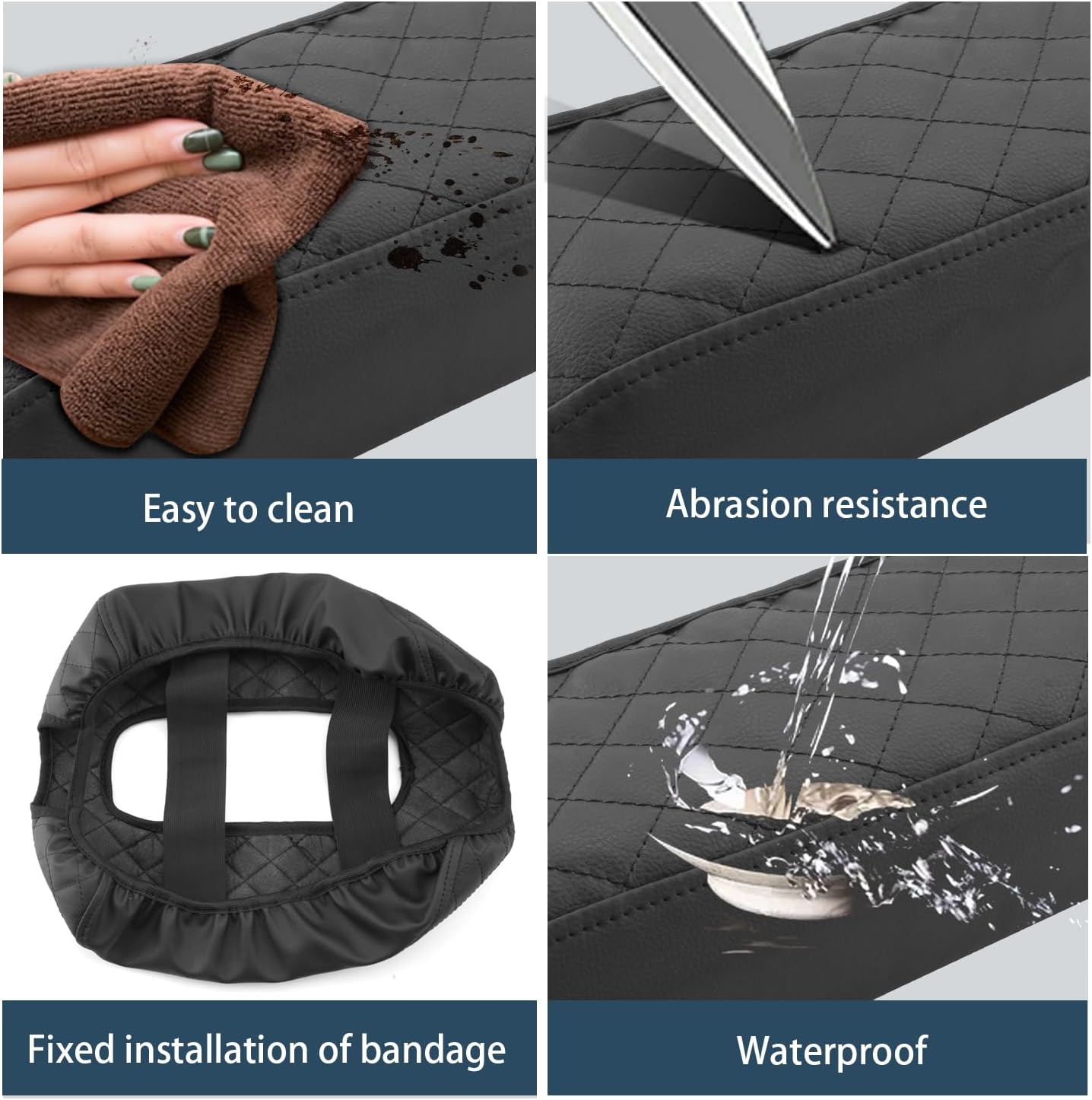 Ruiya Hummer EV Armrest Cover,for Hummer EV Accessories Center Console Cover Soft Comfy Thicken Armrest Lid Cover Compatible with 2022 2023 2024 2025 2026 Hummer EV Pickup/SUV