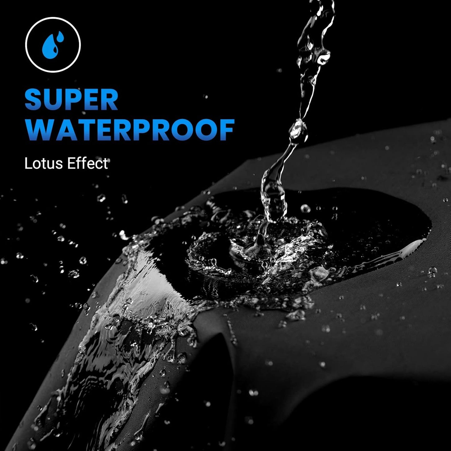 Favoto Motorcycle Cover Waterproof Outdoor - All Season Sun Protection Oxford with Lock-Holes Rain Snow Windproof Dustproof Universal Fit Motorbikes Vehicle Moped Cover, 104" x 41" x 50"