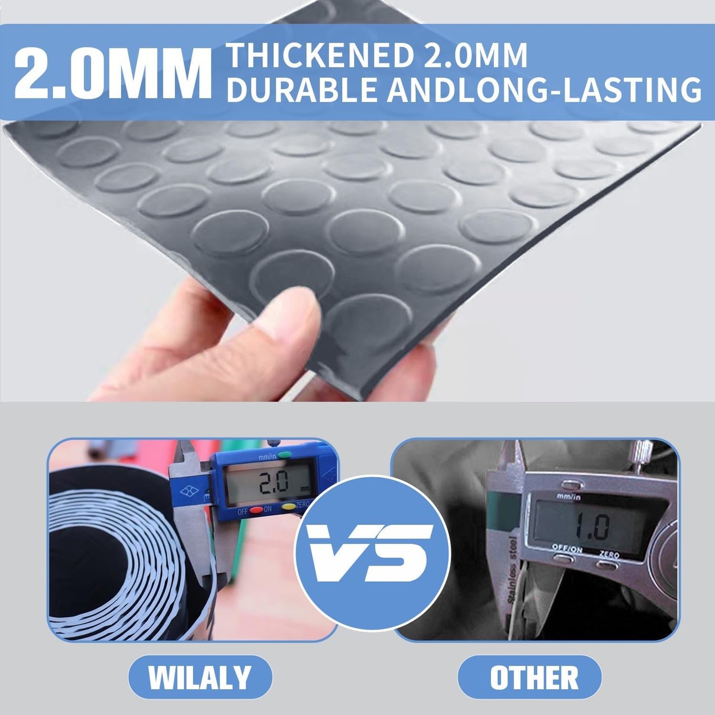 Premium Garage Floor Mat, Commercial Grade Heavy Duty Parking Mat for Garage Floor, Golf Cart Parking, Water/Stain Resistant Floor Runner (Grey Coin, 4 x 20 Feet)