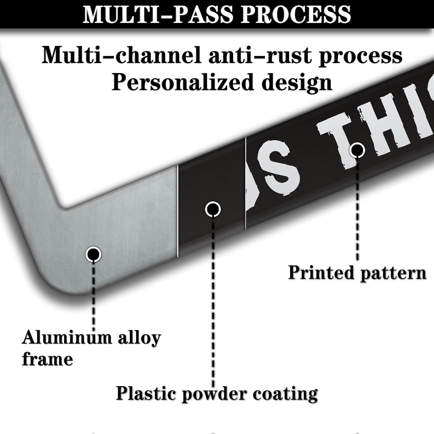 License Plate Frames Black and White License Plate Cover Do You Follow Jesus This Close Universal Aluminum Car Accessory 2 Pack with Screw Covers Set