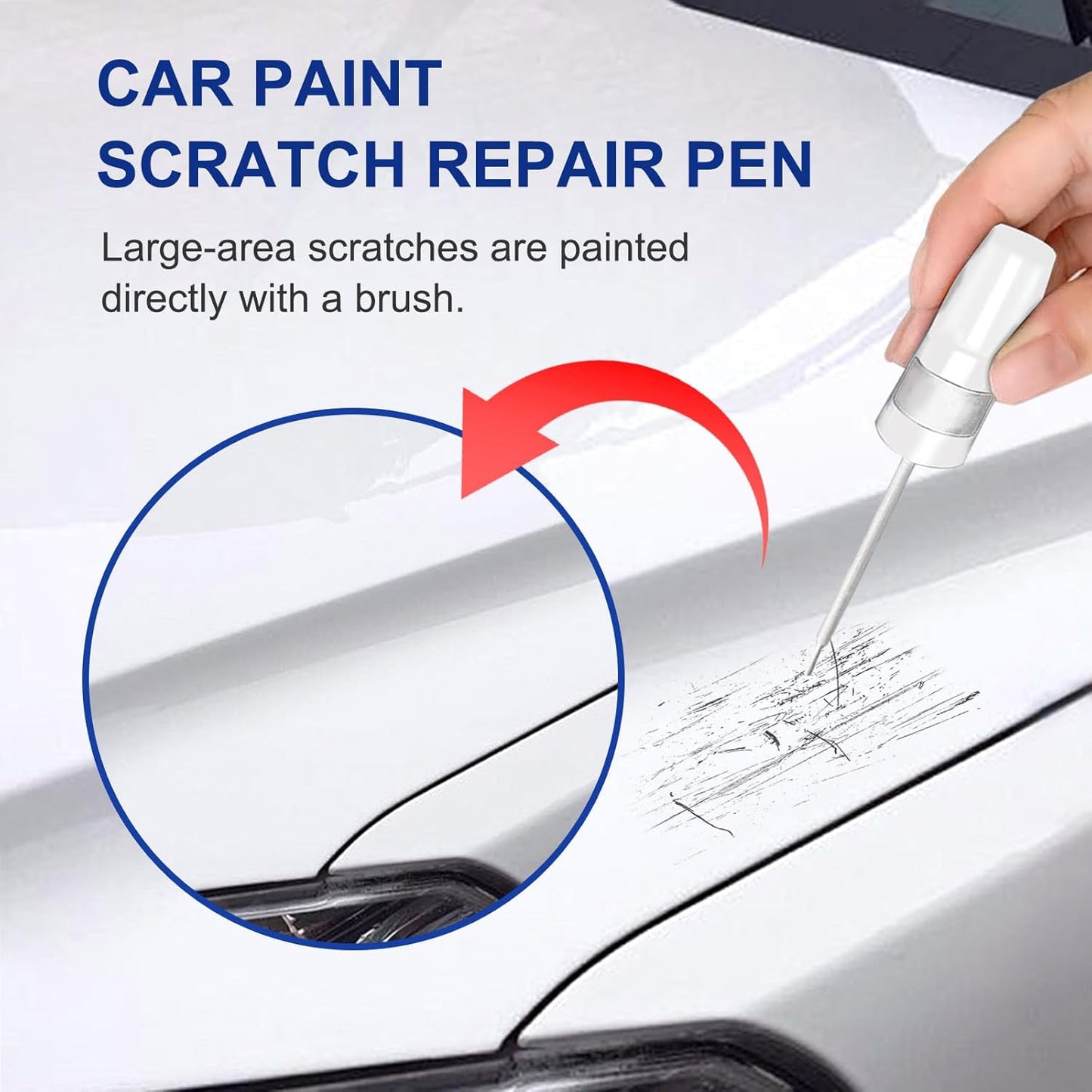 Crystal Black Pearl(NH-731P) Touch Up Paint for Honda-Exact Match–Chips and Nicks Car Paint Scratch Repair Kit Automotive Paint Pen for CR-V/CIVIC/Accord/HR-V/Pilot/Odyssey/Ridgeline/Passport